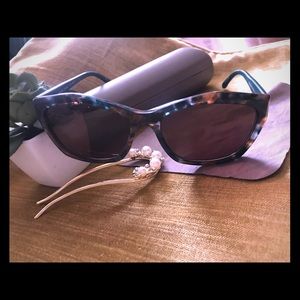 Authentic BCBG  Sunglasses with case /dust cloth